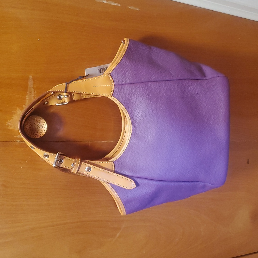 Dooney & Bourke Penelope Violet Leather Tote Bag Purse NWT - Picture 5 of 8